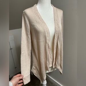 Women's champagne cardigan